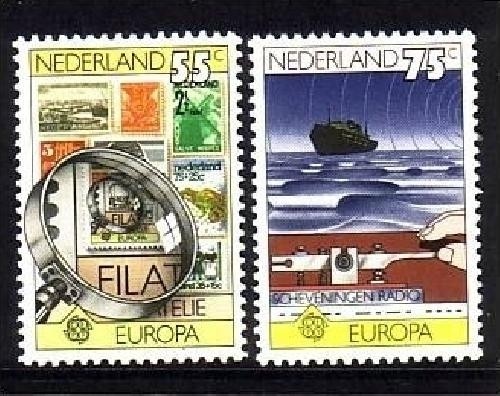 NIEDERLANDE MI-NR. 1140-1141 POSTFRISCH(MINT) EUROPA 1979 POST- und FERNMELDEWESEN MARKE AUF MARKE SCHIFF