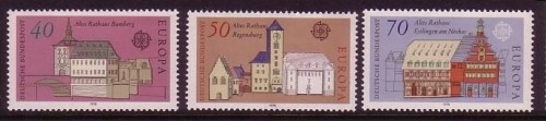 DEUTSCHLAND MI-NR. 969-971 POSTFRISCH(MINT) EUROPA 1978 - BAUDENKMÄLER RATHÄUSER