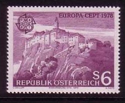 ÖSTERREICH MI-NR. 1573 POSTFRISCH(MINT) EUROPA 1978 BAUDENKMÄLER RIEGERSBURG