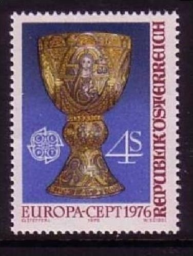 ÖSTERREICH MI-NR. 1516 POSTFRISCH(MINT) EUROPA 1976 KUNSTHANDWERK