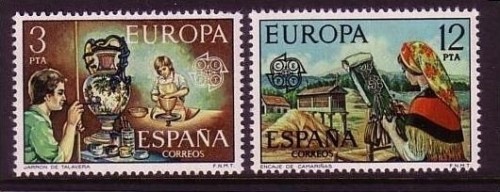 SPANIEN MI-NR. 2209-2210 POSTFRISCH(MINT) EUROPA 1976 - KUNSTHANDWERK