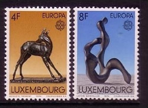LUXEMBOURG MI-NR. 882-883 POSTFRISCH(MINT) EUROPA 1974 SKULPTUREN