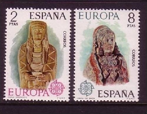SPANIEN MI-NR. 2072-2073 POSTFRISCH(MINT) EUROPA 1974 SKULPTUREN