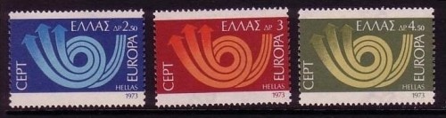 GRIECHENLAND MI-NR. 1147-1149 POSTFRISCH(MINT) EUROPA 1973 POSTHORN