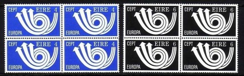 IRLAND MI-NR. 289-290 POSTFRISCH(MINT) 4er Block EUROPA 1973 POSTHORN