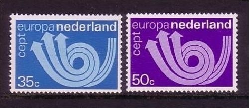 NIEDERLANDE MI-NR. 1011-1012 POSTFRISCH(MINT) EUROPA 1973 POSTHORN