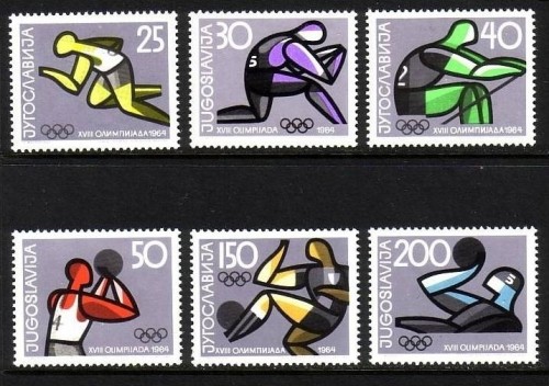 JUGOSLAWIEN MI-NR. 1076-1081 POSTFRISCH(MINT) OLYMPISCHE SOMMERSPIELE TOKIO