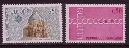 FRANKREICH MI-NR. 1748-1749 POSTFRISCH(MINT) EUROPA 1971 KETTE