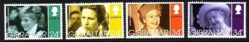 GIBRALTAR MI-NR. 755-758 POSTFRISCH(MINT) EUROPA 1996 LADY DIANA KÖNIGIN ELISABETH PRINZESSIN ANNE