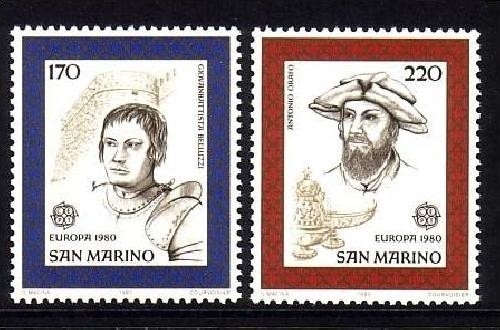 SAN MARINO MI-NR. 1212-1213 POSTFRISCH(MINT) EUROPA 1980 - PERSÖNLICHKEITEN