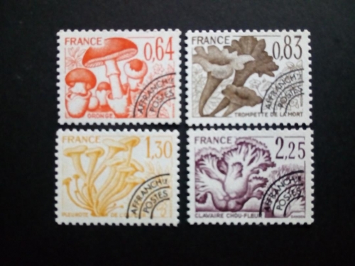 FRANKREICH MI-NR. 2136-2139 POSTFRISCH(MINT) SPEISEPILZE 1979 KAISERLING ÖLBAUMPILZ