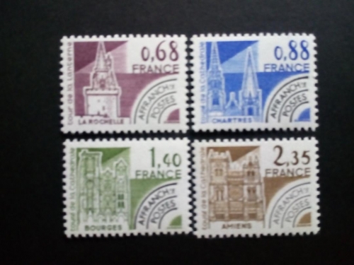 FRANKREICH MI-NR. 2163-2166 POSTFRISCH(MINT) BAUWERKE 1979 LEUCHTTURM KATHEDRALE