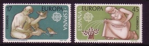 SPANIEN MI-NR. 2726-2727 POSTFRISCH(MINT) EUROPA 1986 NATUR- und UMWELTSCHUTZ