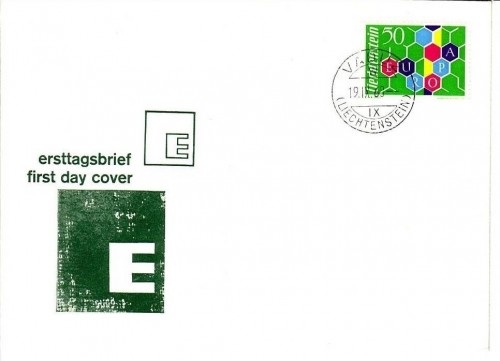LIECHTENSTEIN MI-NR. 398 FDC EUROPA 1960 WAGENRAD