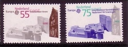 NIEDERLANDE MI-NR. 1386-1387 POSTFRISCH(MINT) EUROPA 1990 POSTALISCHE EINRICHTUNGEN