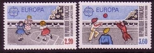 FRANKREICH MI-NR. 2716-2717 POSTFRISCH(MINT) EUROPA 1989 KINDERSPIELE