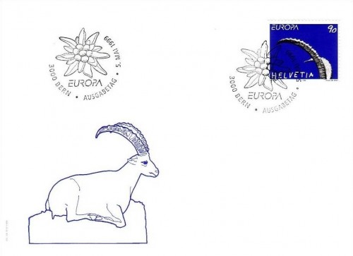 SCHWEIZ MI-NR. 1685 FDC EUROPA 1999 NATUR- UND NATIONALPARKS