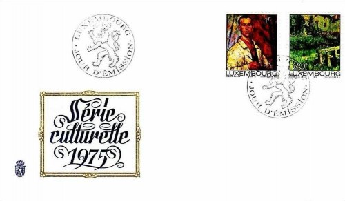 LUXEMBOURG MI-NR. 906-907 FDC GEMÄLDE - JOSEPH KUTTER