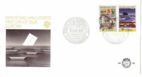 NIEDERLANDE MI-NR. 1140-1141 FDC EUROPA 1979 POST- UND FERNMELDEWESEN