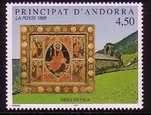 ANDORRA FRANZÖSISCH MI-NR. 521 POSTFRISCH(MINT) ALTARBILD