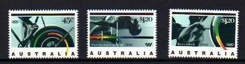 AUSTRALIEN MI-NR. 1311-1313 POSTFRISCH(MINT) PARALYMPICS BARCELONA 1992
