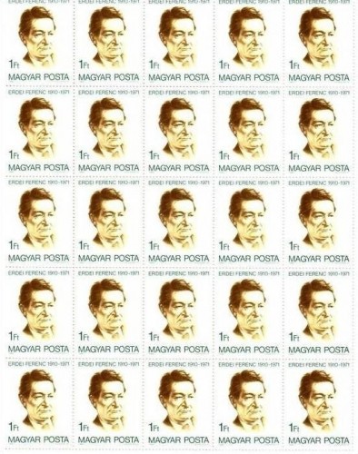 UNGARN MI-NR. 3467 A POSTFRISCH(MINT)BOGENTEIL FERENC ERDEI POLITIKER 1980