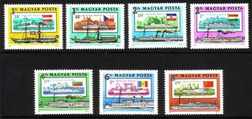 UNGARN MI-NR. 3514-3520 A POSTFRISCH(MINT) EUROPÄISCHE DONAUKOMMISSION 1981