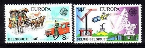 BELGIEN MI-NR. 1982-1983 POSTFRISCH(MINT) EUROPA 1979 POSTWESEN KUTSCHE AUTO SATELLIT