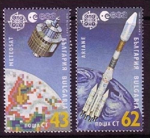 BULGARIEN MI-NR. 3901-3902 POSTFRISCH(MINT) EUROPA 1991 EUROPÄISCHE WELTRAUMFAHRT
