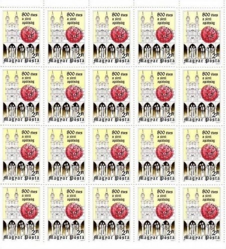 UNGARN MI-NR. 3570 POSTFRISCH(MINT) BOGENTEIL (40) ABTEI in ZIRC - ZISTERZIENSERMÖNCHE 1982