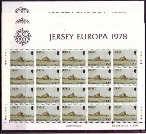 JERSEY MI-NR. 177-179 POSTFRISCH(MINT) KLEINBOGENSATZ EUROPA 1978 BAUDENKMÄLER