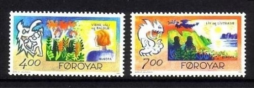 FÄRÖER MI-NR. 278-279 POSTFRISCH EUROPA 1995 - FRIEDEN und FREIHEIT
