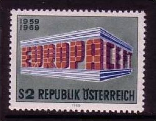 ÖSTERREICH MI-NR. 1291 POSTFRISCH(MINT) EUROPA 1969 EUROPA CEPT