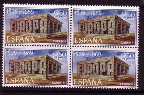 SPANIEN MI-NR. 1808 POSTFRISCH(MINT) 4er BLOCK EUROPA 1969 - EUROPA CEPT