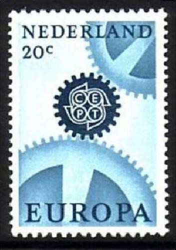 NIEDERLANDE MI-NR. 878 y POSTFRISCH(MINT) EUROPA 1967 - ZAHNRÄDER