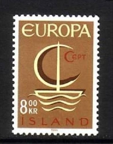 ISLAND MI-NR. 405 POSTFRISCH(MINT) EUROPA 1966 SEGEL