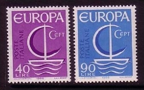 ITALIEN MI-NR. 1215-1216 POSTFRISCH(MINT) EUROPA 1966 SEGEL