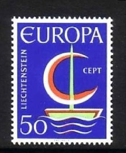 LIECHTENSTEIN MI-NR. 469 POSTFRISCH(MINT) EUROPA 1966 - SEGEL