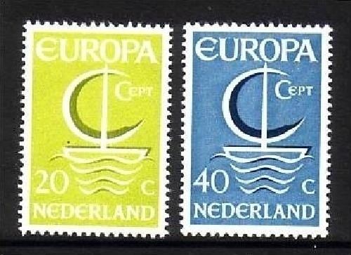 NIEDERLANDE MI-NR. 864-865 POSTFRISCH(MINT) EUROPA 1966 SEGEL