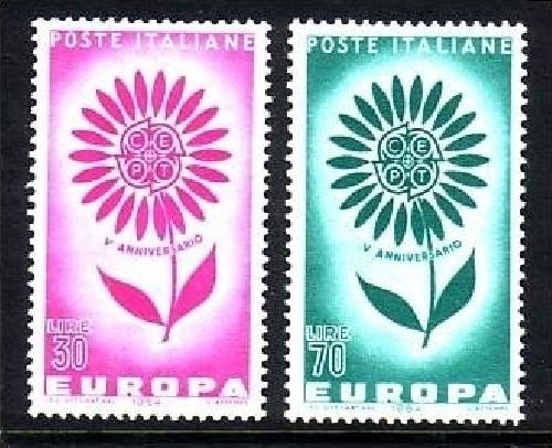 ITALIEN MI-NR. 1164-1165 POSTFRISCH(MINT) EUROPA 1964 - STILISIERTE BLUME