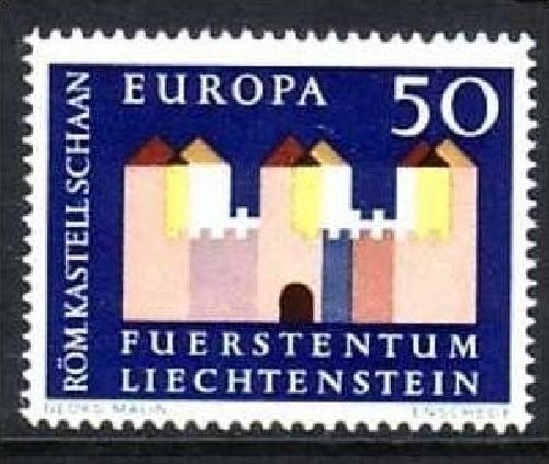 LIECHTENSTEIN MI-NR. 444 POSTFRISCH(MINT) EUROPA 1964 - KASTELL SCHAAN