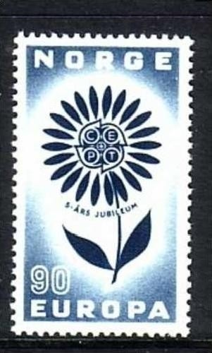 NORWEGEN MI-NR. 521 POSTFRISCH(MINT) EUROPA 1964 STILISIERTE BLUME