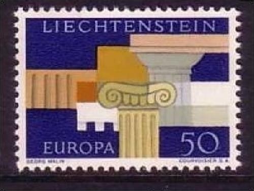 LIECHTENSTEIN MI-NR. 431 POSTFRISCH(MINT) EUROPA 1963 ARCHITEKTURELEMENTE