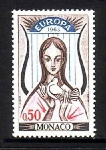 MONACO MI-NR. 743 POSTFRISCH(MINT) EUROPA 1963