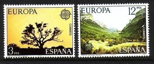 SPANIEN MI-NR. 2299-2300 POSTFRISCH(MINT) EUROPA 1977 LANDSCHAFTEN