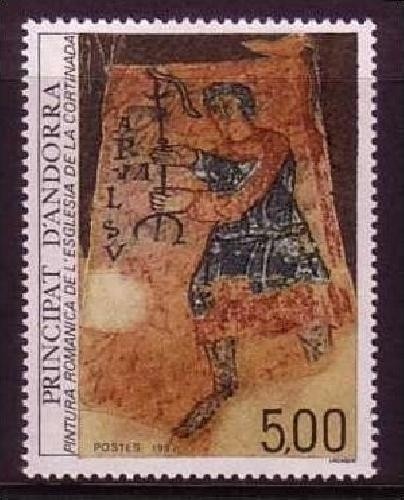 ANDORRA FRANZÖSISCH MI-NR. 384 POSTFRISCH(MINT) ROMANISCHES FRESKO