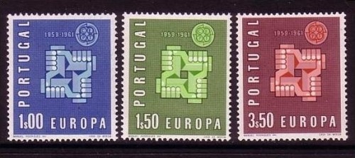 PORTUGAL MI-NR. 907-909 POSTFRISCH(MINT) EUROPA 1961 STILISIERTE VERSCHLUNGENE HÄNDE