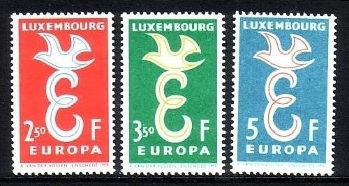 LUXEMBOURG MI-NR. 590-592 POSTFRISCH(MINT) EUROPA 1958