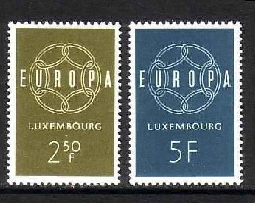 LUXEMBOURG MI-NR. 609-610 POSTFRISCH(MINT) EUROPA 1959