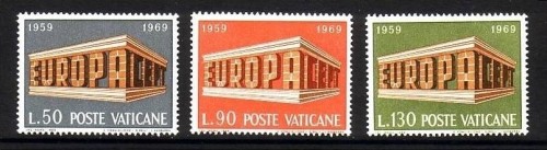 VATIKAN MI-NR. 547-549 POSTFRISCH(MINT) EUROPA 1969 - EUROPA CEPT